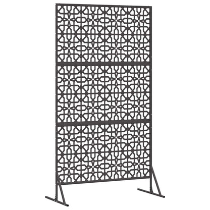 Privacy Screen 100 x 50 x 180 cm Steel Black