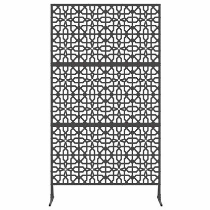 Privacy Screen 100 x 50 x 180 cm Steel Black