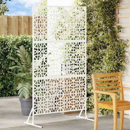 Privacy Screen 100 x 50 x 180 cm Steel White