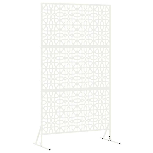 Privacy Screen 100 x 50 x 180 cm Steel White