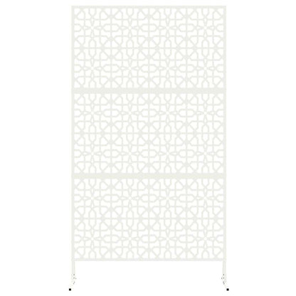Privacy Screen 100 x 50 x 180 cm Steel White