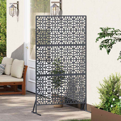 Privacy Screen 100 x 50 x 180 cm Steel Anthracite