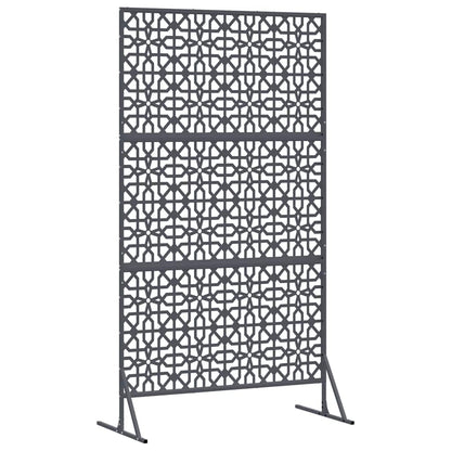 Privacy Screen 100 x 50 x 180 cm Steel Anthracite
