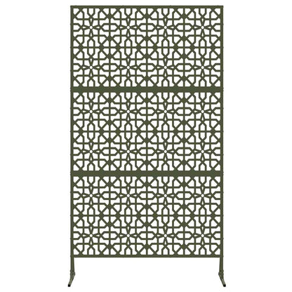 Privacy Screen 100 x 50 x 180 cm Steel Olive Green
