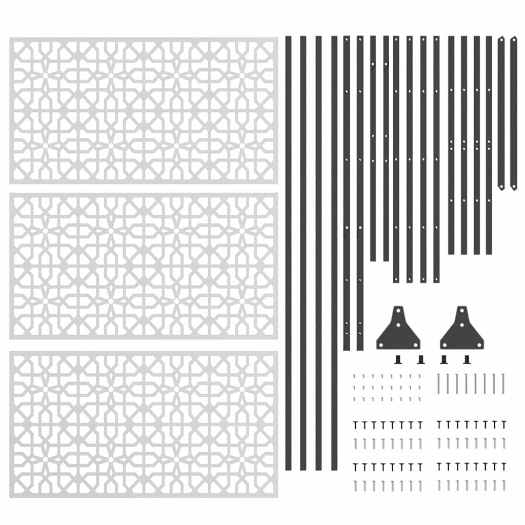 Privacy Screen 100 x 50 x 180 cm Stainless Steel Silver