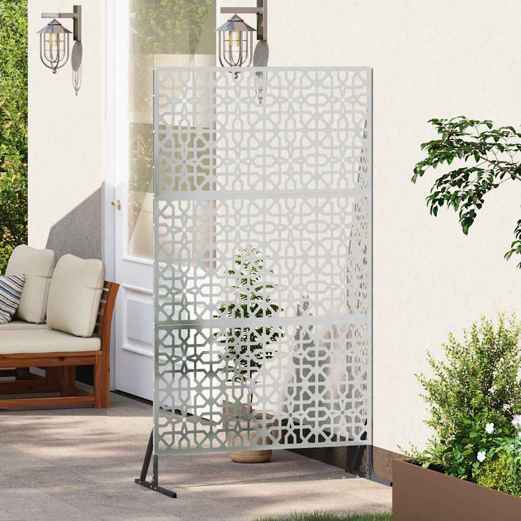 Privacy Screen 100 x 50 x 180 cm Galvanised Steel Silver