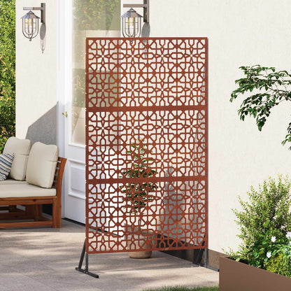 Privacy Screen Grey 100 x 50 x 180 cm Weathering Steel