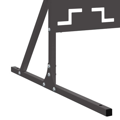 Privacy Screen 100 x 50 x 180 cm Steel Black