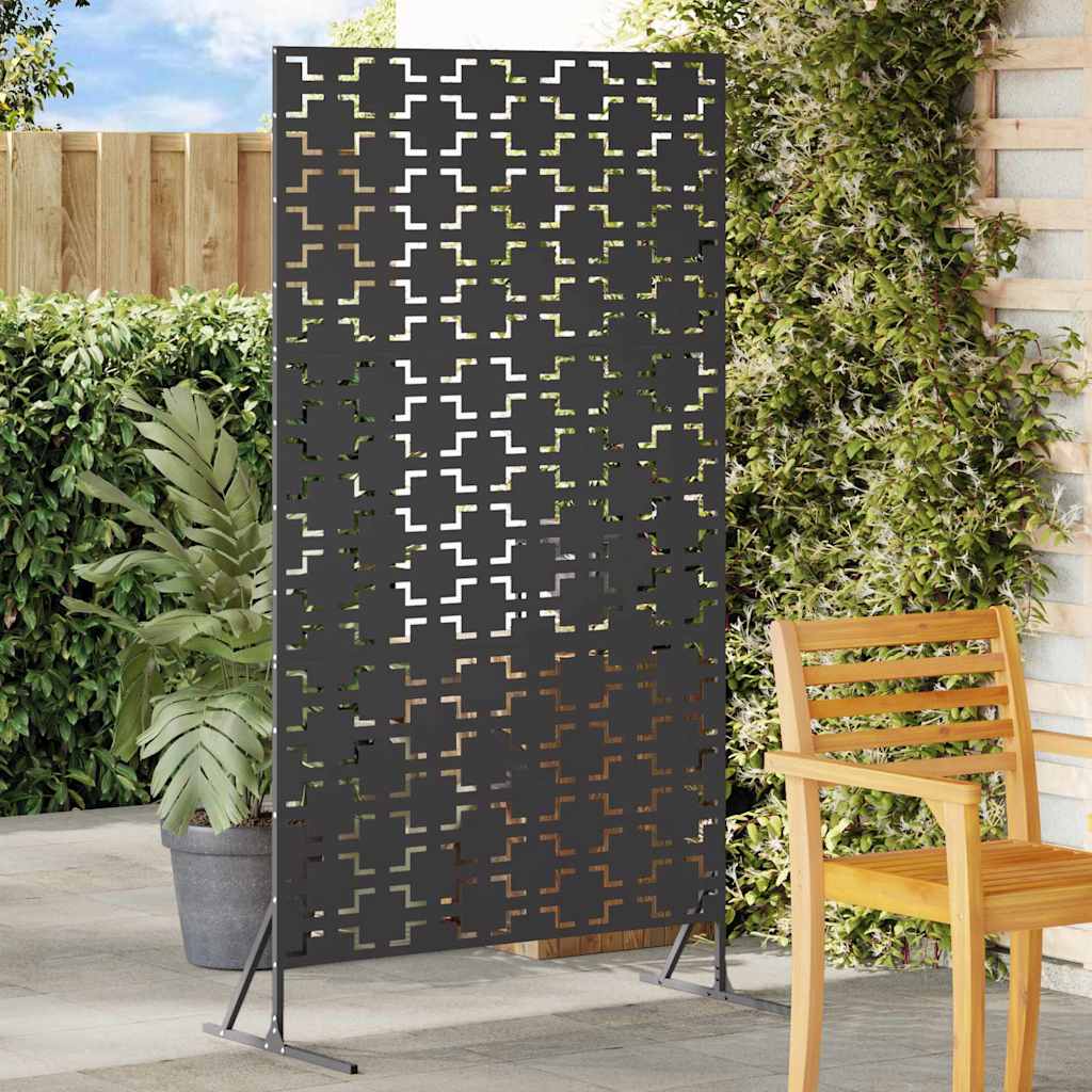 Privacy Screen 100 x 50 x 180 cm Steel Black