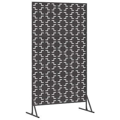 Privacy Screen 100 x 50 x 180 cm Steel Black