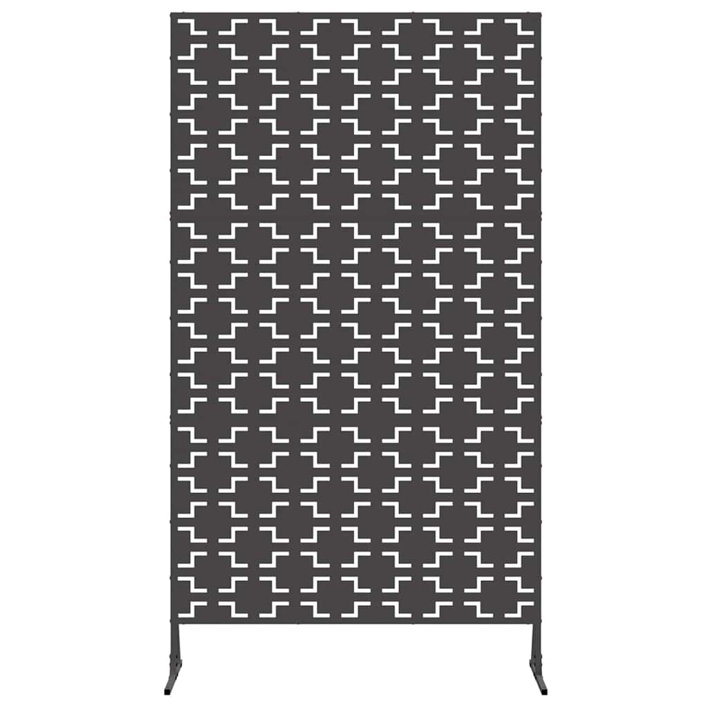 Privacy Screen 100 x 50 x 180 cm Steel Black