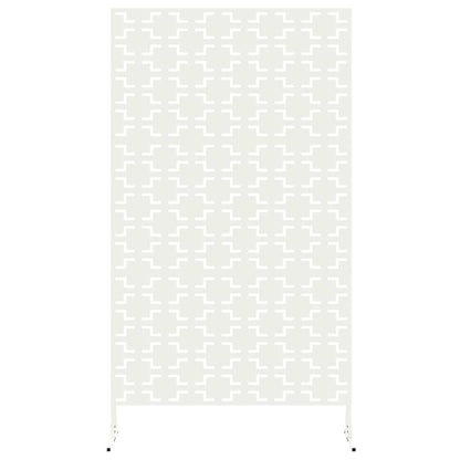 Privacy Screen White 100 x 50 x 180 cm Steel