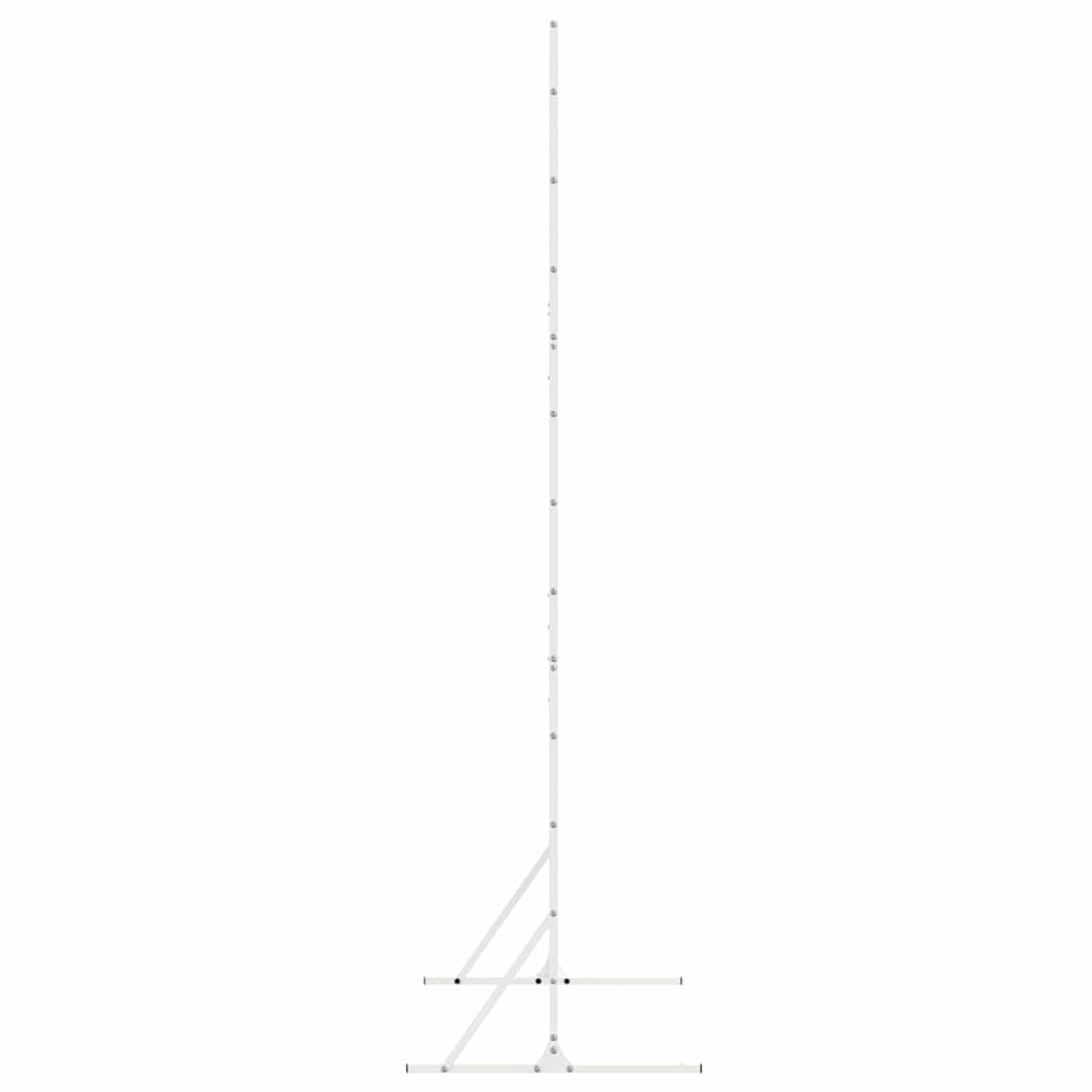 Privacy Screen White 100 x 50 x 180 cm Steel