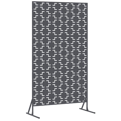 Privacy Screen 100 x 50 x 180 cm Steel Anthracite