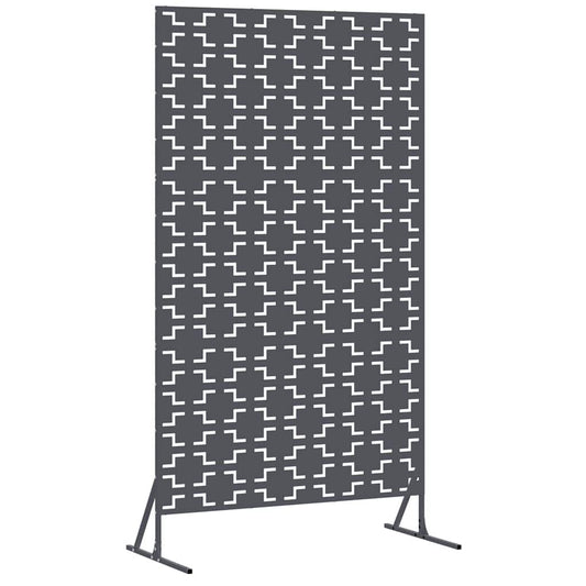 Privacy Screen 100 x 50 x 180 cm Steel Anthracite