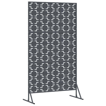 Privacy Screen 100 x 50 x 180 cm Steel Anthracite