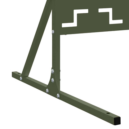 Privacy Screen 100 x 50 x 180 cm Steel Olive Green