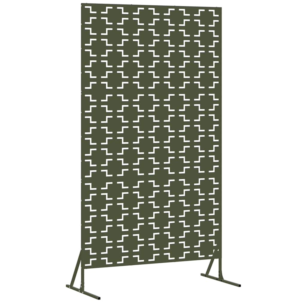 Privacy Screen 100 x 50 x 180 cm Steel Olive Green