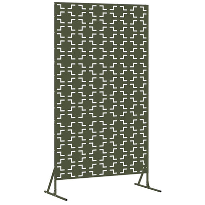 Privacy Screen 100 x 50 x 180 cm Steel Olive Green