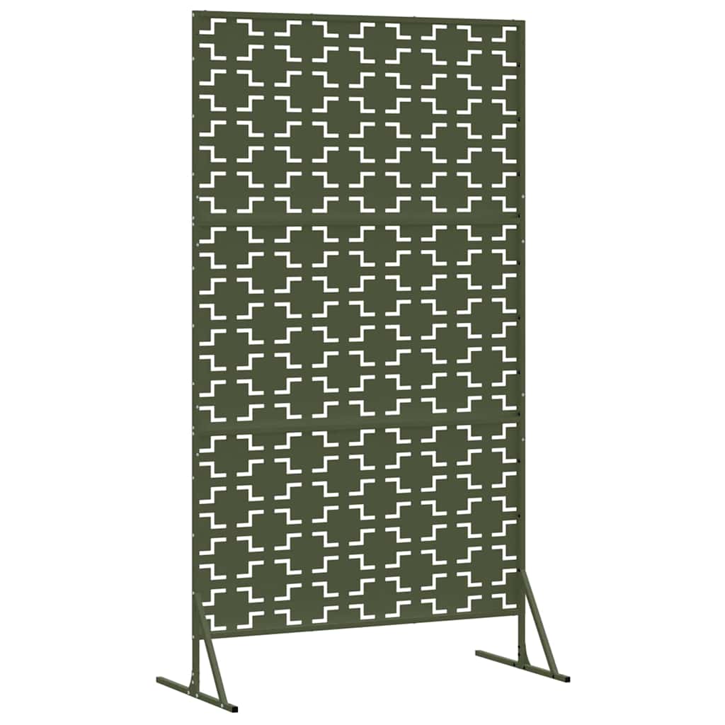 Privacy Screen 100 x 50 x 180 cm Steel Olive Green