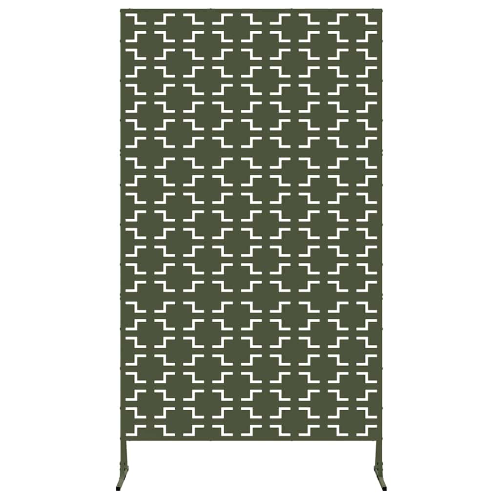 Privacy Screen 100 x 50 x 180 cm Steel Olive Green