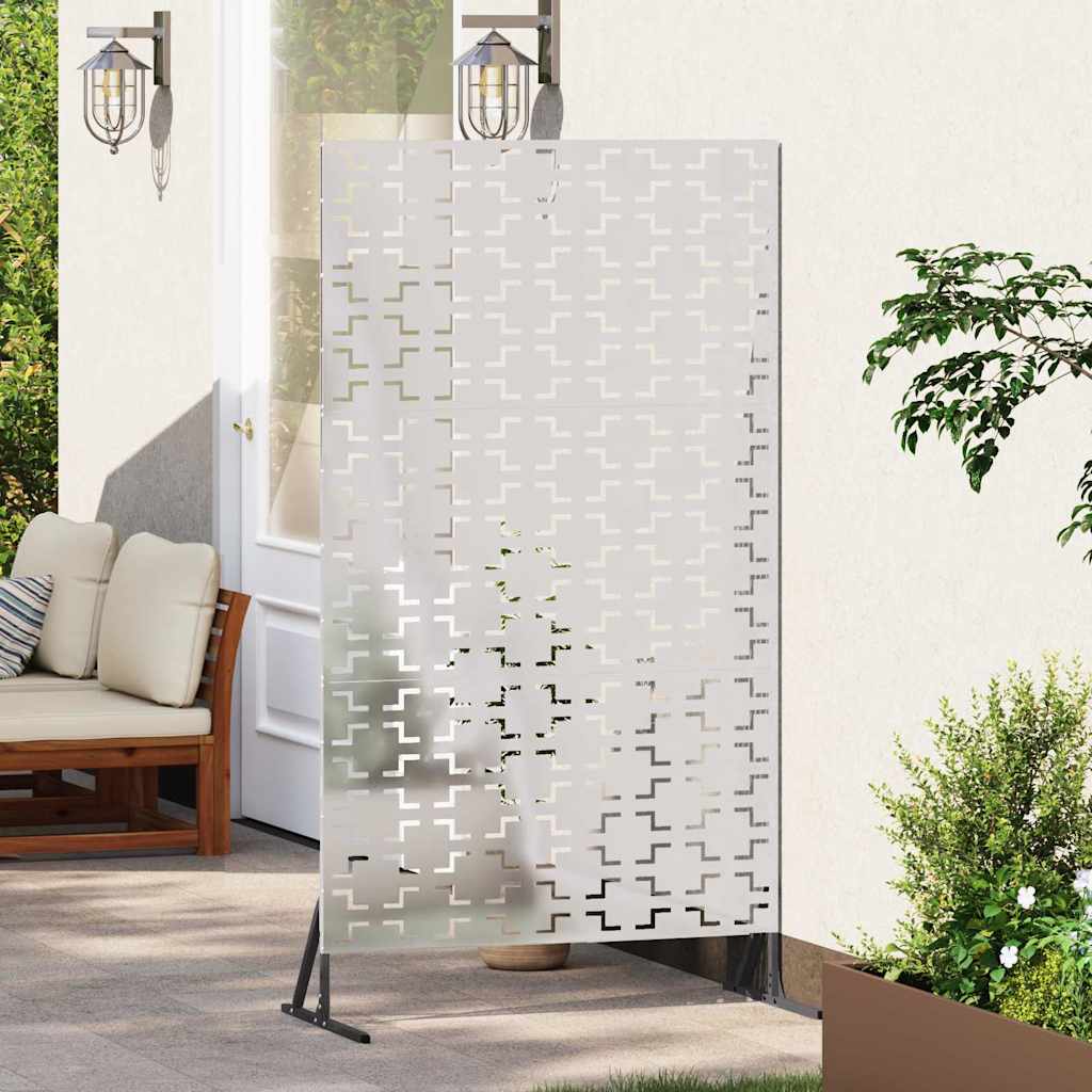 Privacy Screen 100 x 50 x 180 cm Stainless Steel Silver