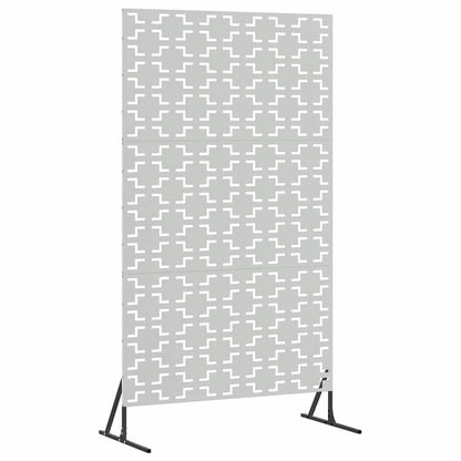 Privacy Screen 100 x 50 x 180 cm Galvanised Steel Silver