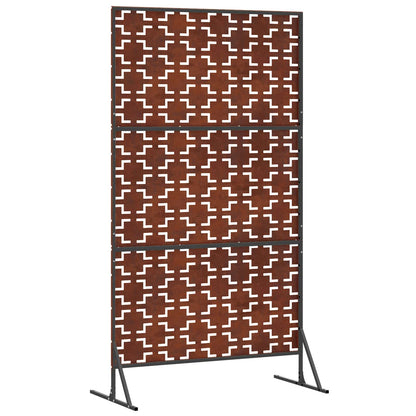 Privacy Screen Grey 100 x 50 x 180 cm Weathering Steel