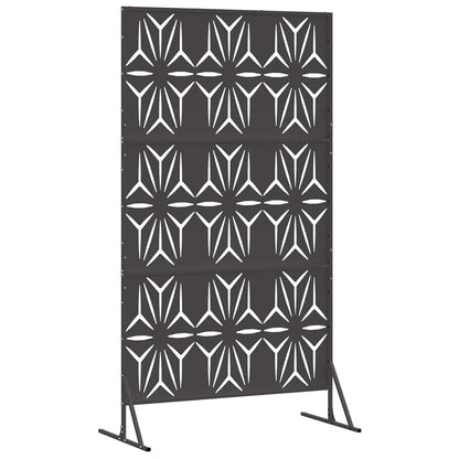 Privacy Screen 100 x 50 x 180 cm Steel Black