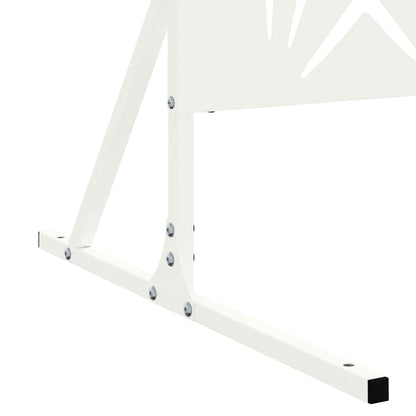 Privacy Screen 100 x 50 x 180 cm Steel White
