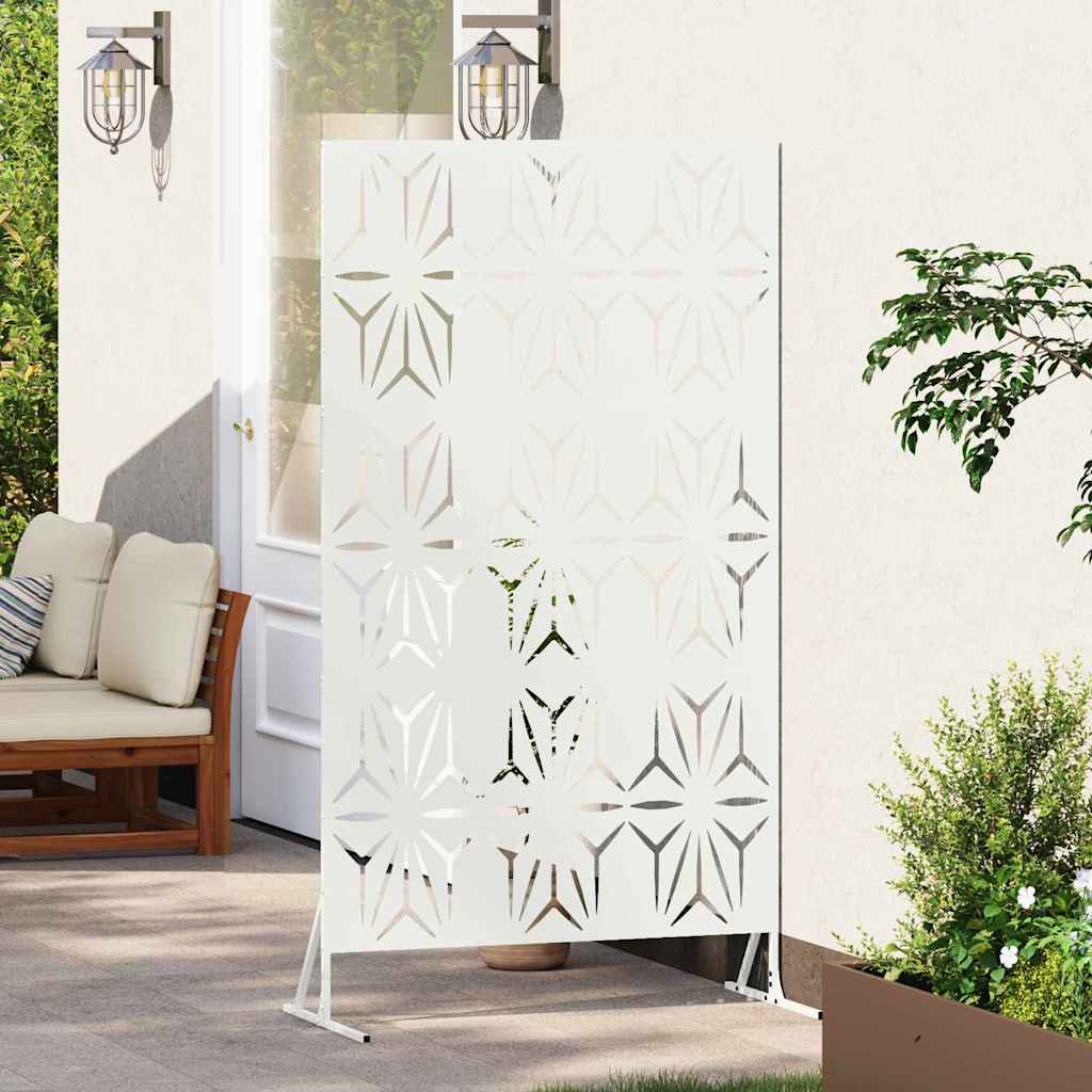Privacy Screen 100 x 50 x 180 cm Steel White