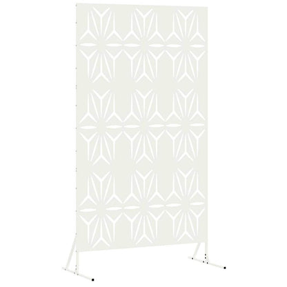 Privacy Screen 100 x 50 x 180 cm Steel White