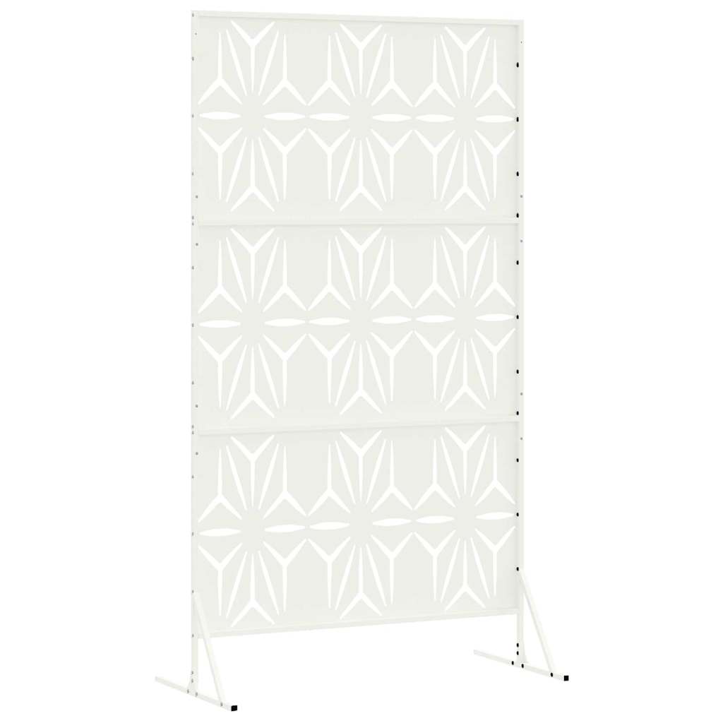 Privacy Screen 100 x 50 x 180 cm Steel White