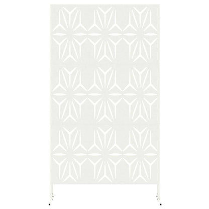 Privacy Screen 100 x 50 x 180 cm Steel White