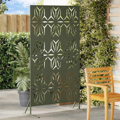 Privacy Screen 100 x 50 x 180 cm Steel Olive Green