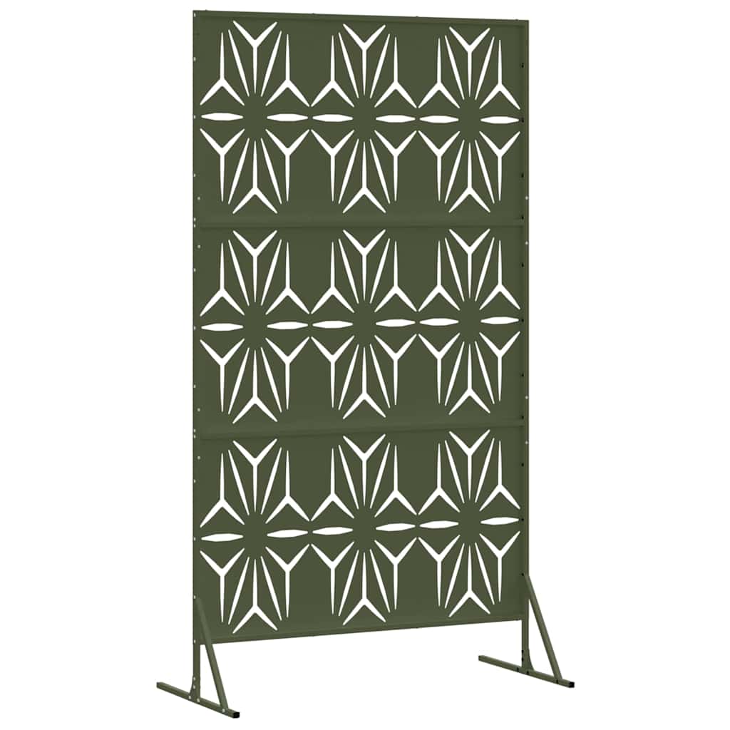 Privacy Screen 100 x 50 x 180 cm Steel Olive Green