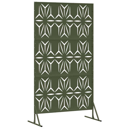 Privacy Screen 100 x 50 x 180 cm Steel Olive Green
