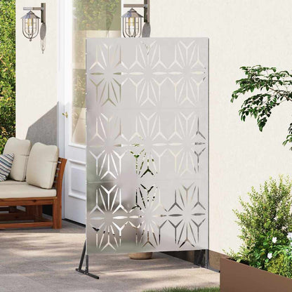 Privacy Screen 100 x 50 x 180 cm Stainless Steel Silver
