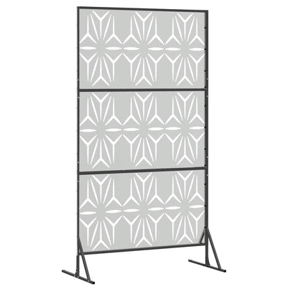 Privacy Screen 100 x 50 x 180 cm Galvanised Steel Silver