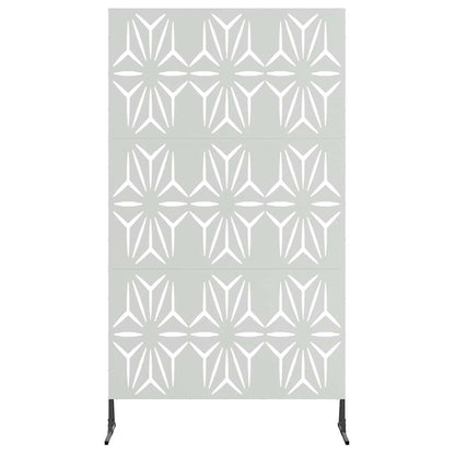 Privacy Screen 100 x 50 x 180 cm Galvanised Steel Silver