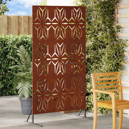 Privacy Screen 100 x 50 x 180 cm Weathering Steel Rusty