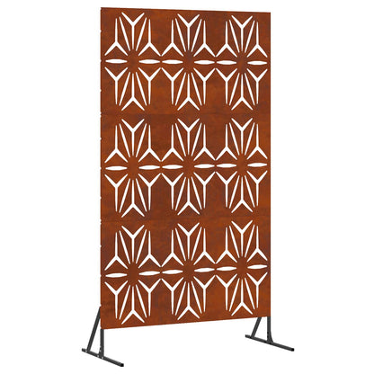 Privacy Screen 100 x 50 x 180 cm Weathering Steel Rusty