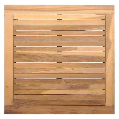 Garden Bench and Table Set 2 pcs Grey and Brown Solid Teak wood