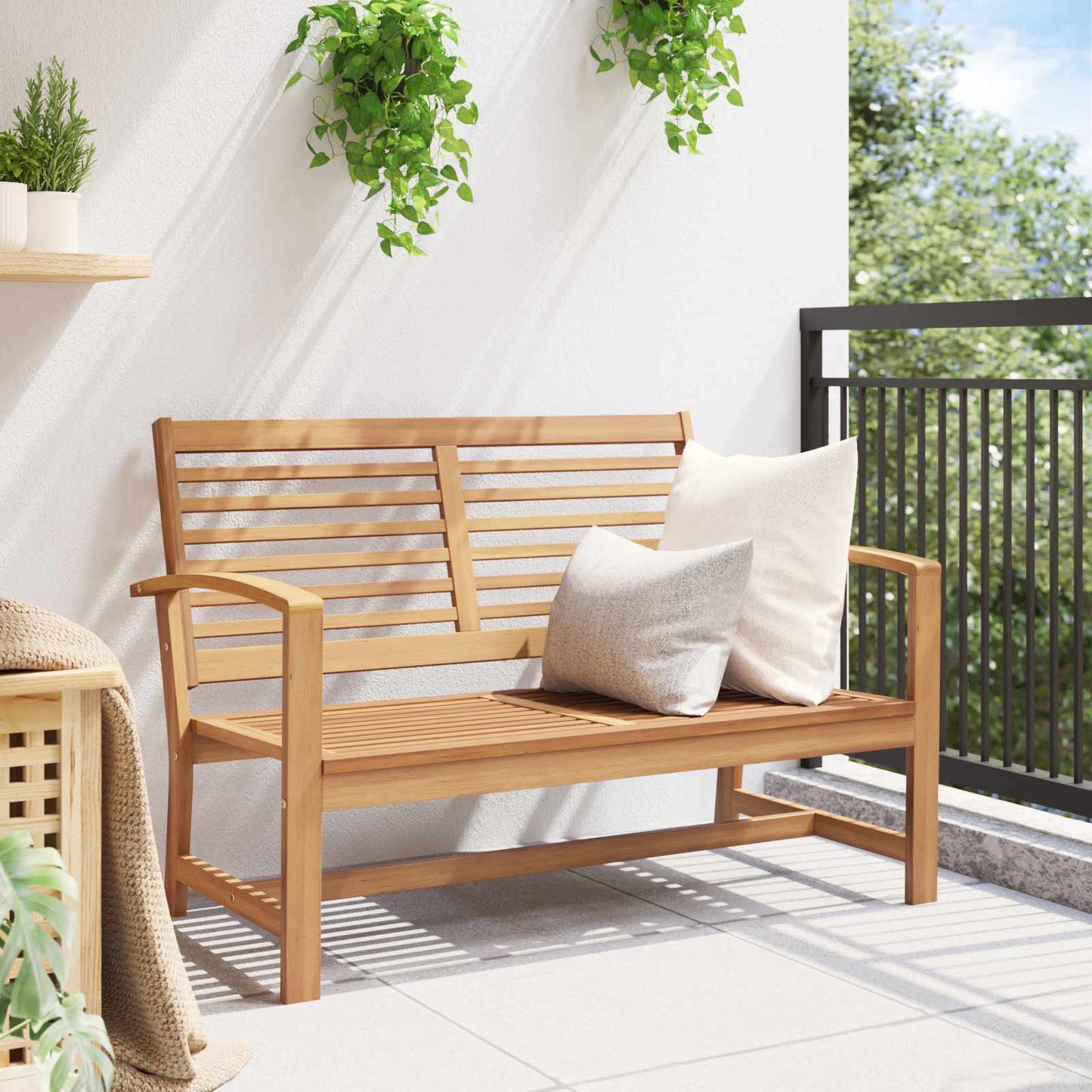 Bench Brown 110 x 65 x 76.5 cm Solid Teak Wood