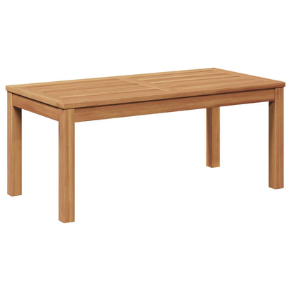 Garden Bench and Table Set 2 Piece Brown Solid Teak Wood