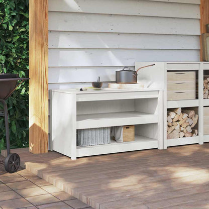 Kitchen Cabinet White 106 x 55 x 64 cm Solid Pine wood