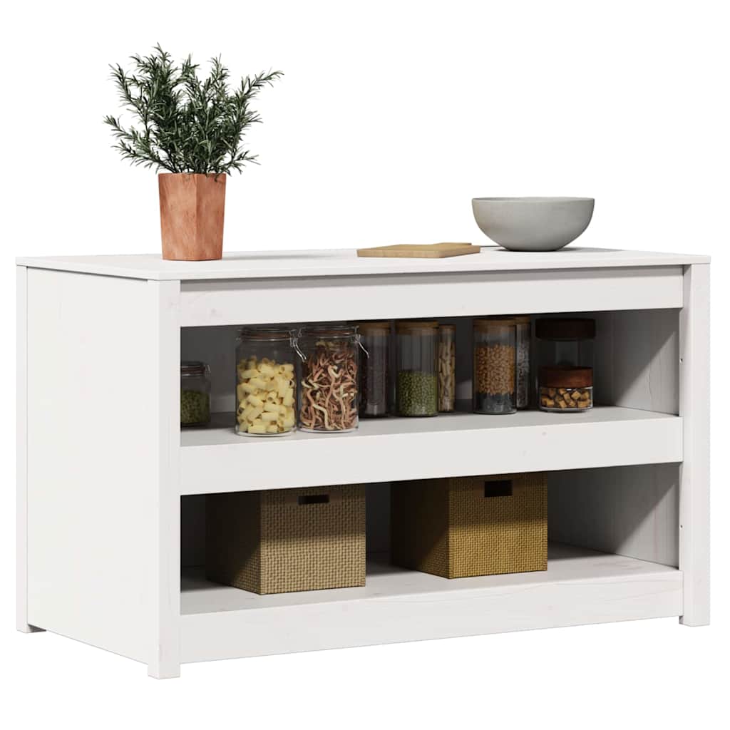 Kitchen Cabinet White 106 x 55 x 64 cm Solid Pine wood