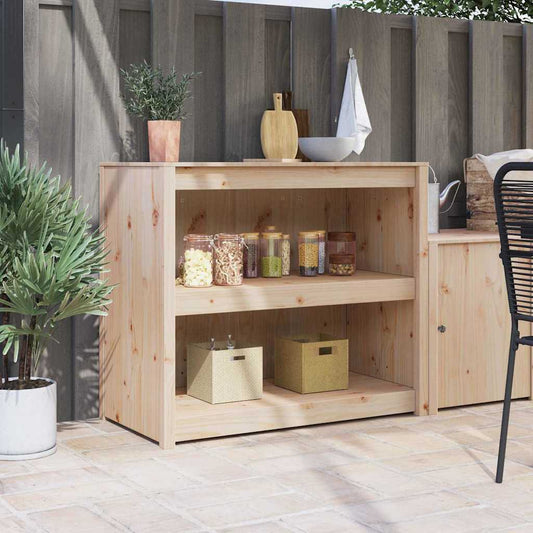 Kitchen Cabinet Brown 106 x 55 x 92 cm Solid Pine wood