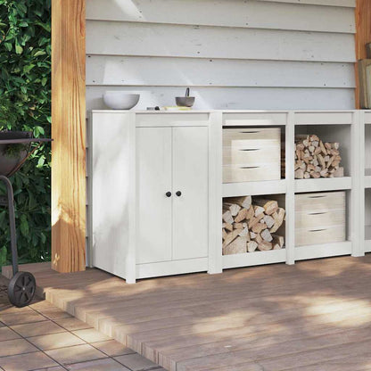 Kitchen Door with Door White 50 x 9 x 82 cm Solid Pine wood