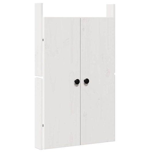 Kitchen Door with Door White 50 x 9 x 82 cm Solid Pine wood